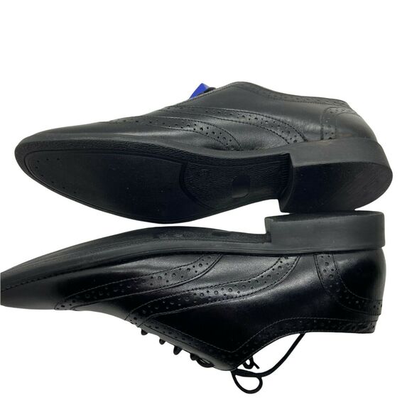 Lotus Bawa Men\'s Black Leather Almond Toe Lace Up Oxford Dress Shoes size 11 main image 4